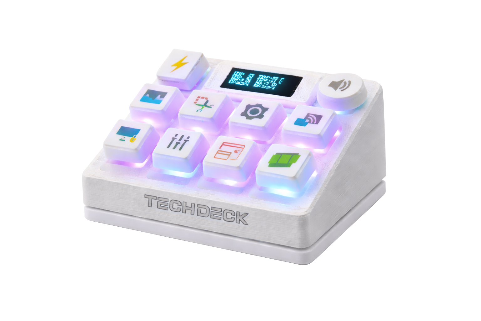 TechDeck Macropad Angled View